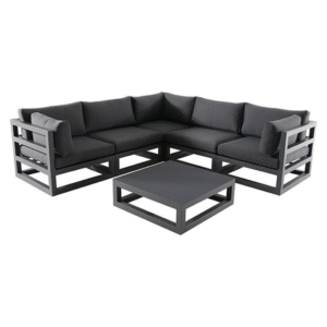 Palos II 4-Piece Outdoor Aluminum Sectional Sofa Set.