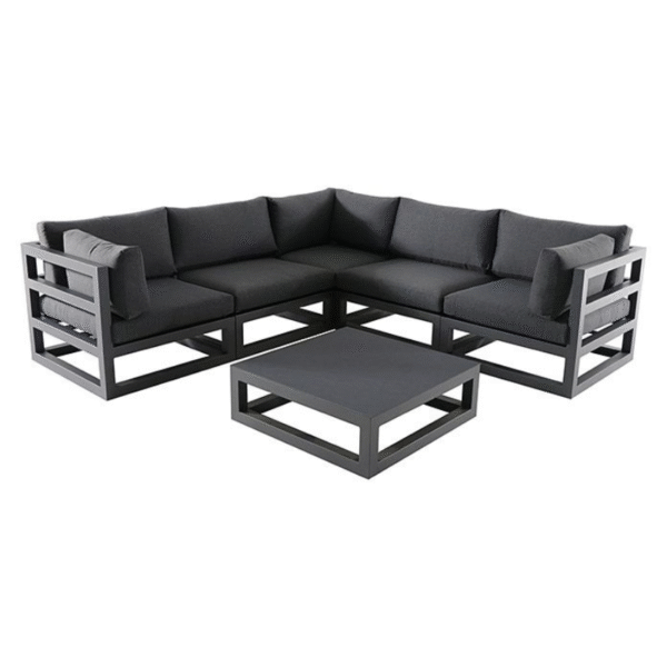 Palos II 4-Piece Outdoor Aluminum Sectional Sofa Set.