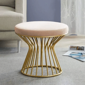 Flipsshoppee Multifunctional Vanity Round Stool Puffy Ottoman Modern Footrest Dressing Stool Upholstered.