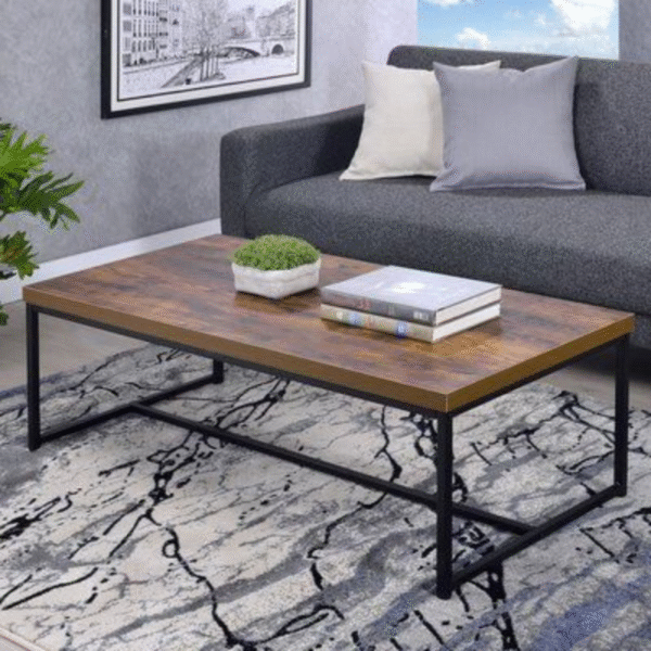 Rustic Industrial Rectangular Coffee Table